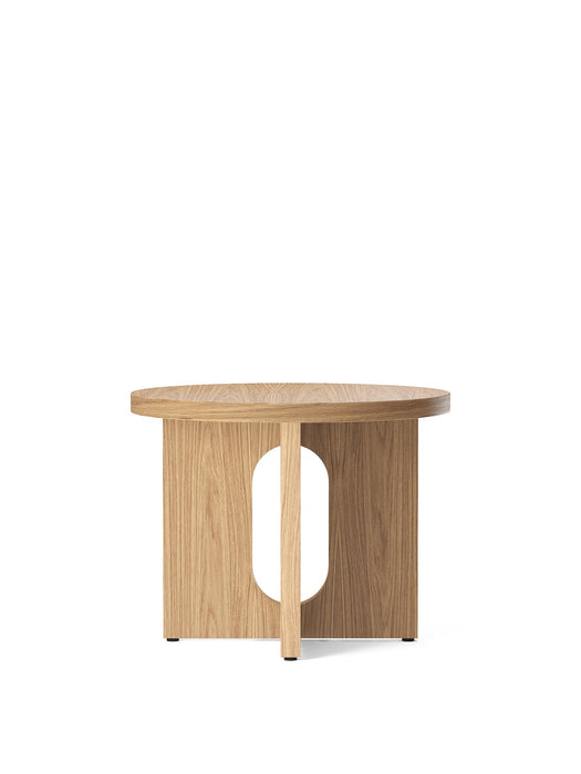 Androgyne Side Table, Ø50, Natural Oak Base , Natural Oak Tabletop