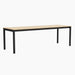 Annex Table Flush Anodized aluminium legs Anodized aluminium apron Adjustable gliders - HAY