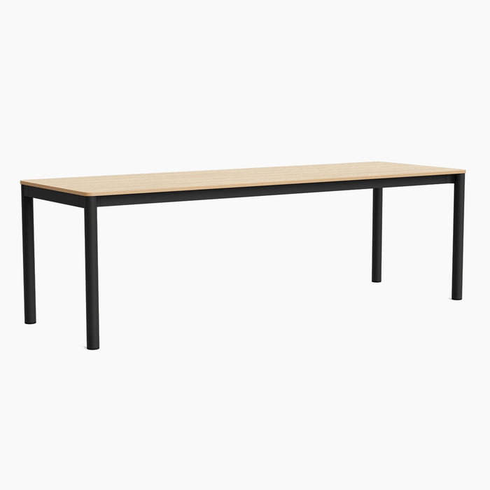 Annex Table Flush Barn red powder coated aluminium legs Barn red powder coated aluminium apron Adjustable gliders - HAY