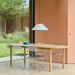 Annex Table Oblong Anodized aluminium legs Anodized aluminium apron Adjustable gliders - HAY