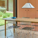 Annex Table Oblong Water-based lacquered oak legs Anodized aluminium apron Adjustable gliders - HAY