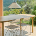 Annex Table Oblong Charcoal powder coated aluminium legs Charcoal powder coated aluminium apron Adjustable gliders - HAY