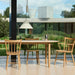 Annex Table Oblong Water-based lacquered oak legs Anodized aluminium apron Adjustable gliders - HAY
