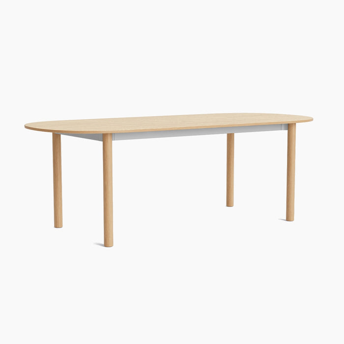 Annex Table Oblong Anodized aluminium legs Anodized aluminium apron Adjustable gliders - HAY