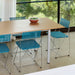 Annex Table Overhang Charcoal powder coated aluminium legs Charcoal powder coated aluminium apron Adjustable gliders - HAY