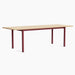 Annex Table Overhang Anodized aluminium legs Anodized aluminium apron Adjustable gliders - HAY