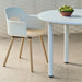 Annex Table Round Water-based lacquered oak legs Anodized aluminium apron Adjustable gliders - HAY
