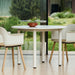 Annex Table Round Barn red powder coated aluminium legs Barn red powder coated aluminium apron Adjustable gliders - HAY