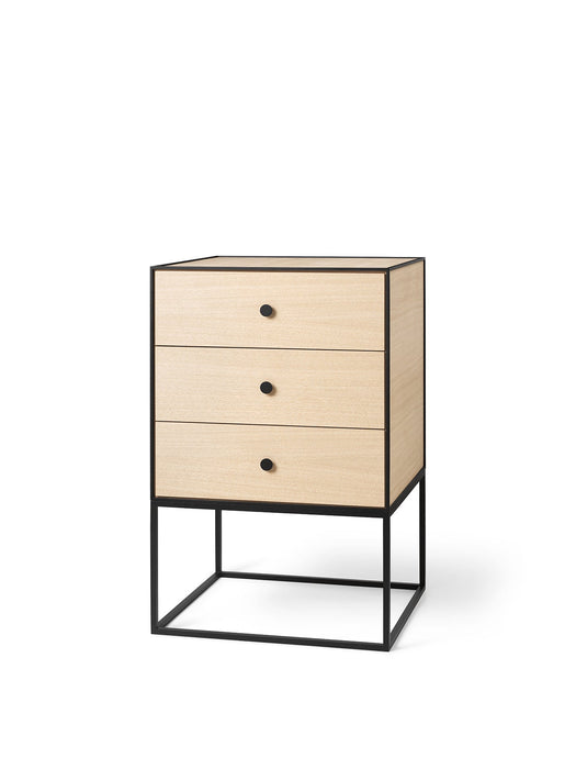 Frame Sideboard 49, Oak, With 3 Drawers