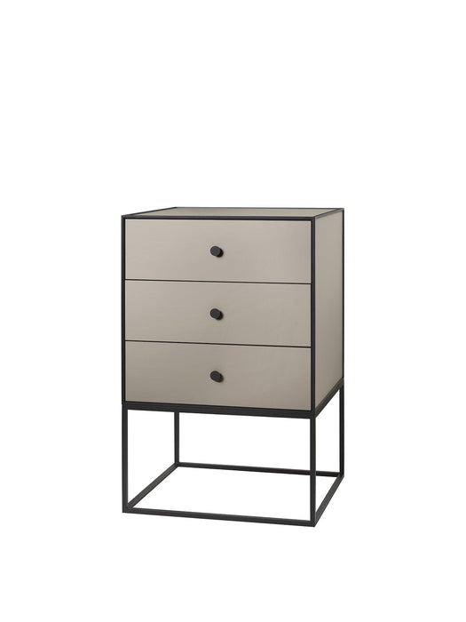 Frame Sideboard 49 With 3 Drawers, Sand