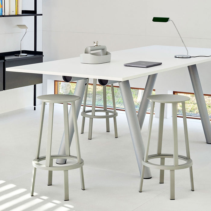Boa Table 1100 Metallic grey powder coated frame - HAY