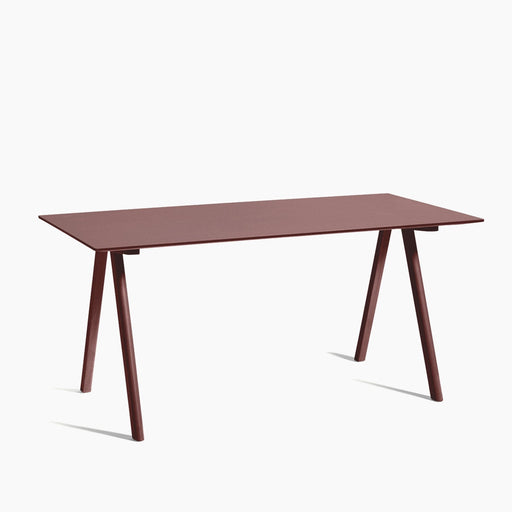 CPH10 Desk Deep blue water-based lacquered oak frame - HAY