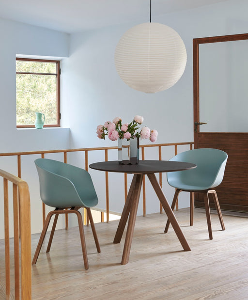 CPH20 Table Black water-based lacquered oak frame - HAY