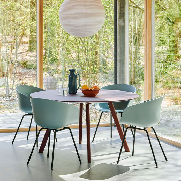 CPH25 Table Black Water-based lacquered oak frame - HAY