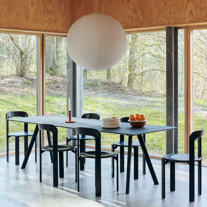 CPH30 Table Bordeaux water-based lacquered oak frame - HAY