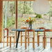 CPH30 Table Deep blue water-based lacquered oak frame - HAY