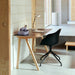 CPH90 Desk Black water-based lacquered oak frame - HAY