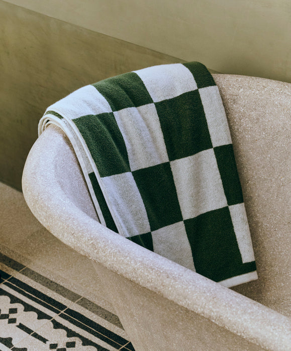 Check Bath Towel (Organic) - HAY