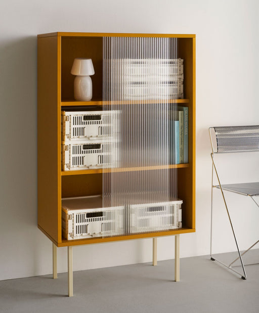 Colour Cabinet w. glass doors Tall - HAY