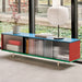 Colour Cabinet w. glass doors Floor - HAY
