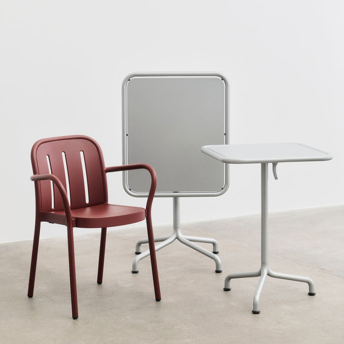 Deville Table Silver grey powder coated aluminium frame - HAY