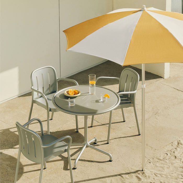 Deville Table Silver grey powder coated aluminium frame - HAY