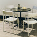 Deville Table Cream white powder coated aluminium frame - HAY