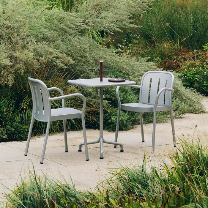 Deville Table Silver grey powder coated aluminium frame - HAY