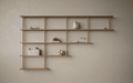 Bond 20 Shelf - Fogia Bond Shelving system wall hanged 20 cm Lacquerd oak lifestyle 01