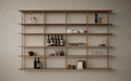 Bond 20 Shelf - Fogia Bond Shelving system wall hanged 30 cm Lacquerd oak lifestyle 01