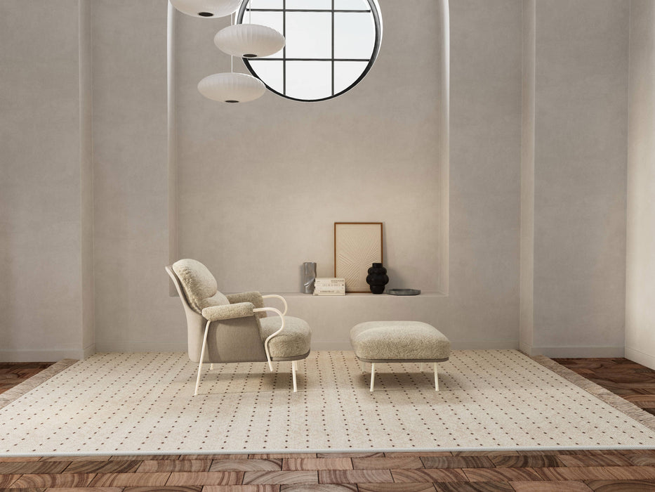 Lyra Lounge Chair - Fogia Lyra Lounge Chair Sheepskin Mohawi RAL1013 CylindoStudio 02