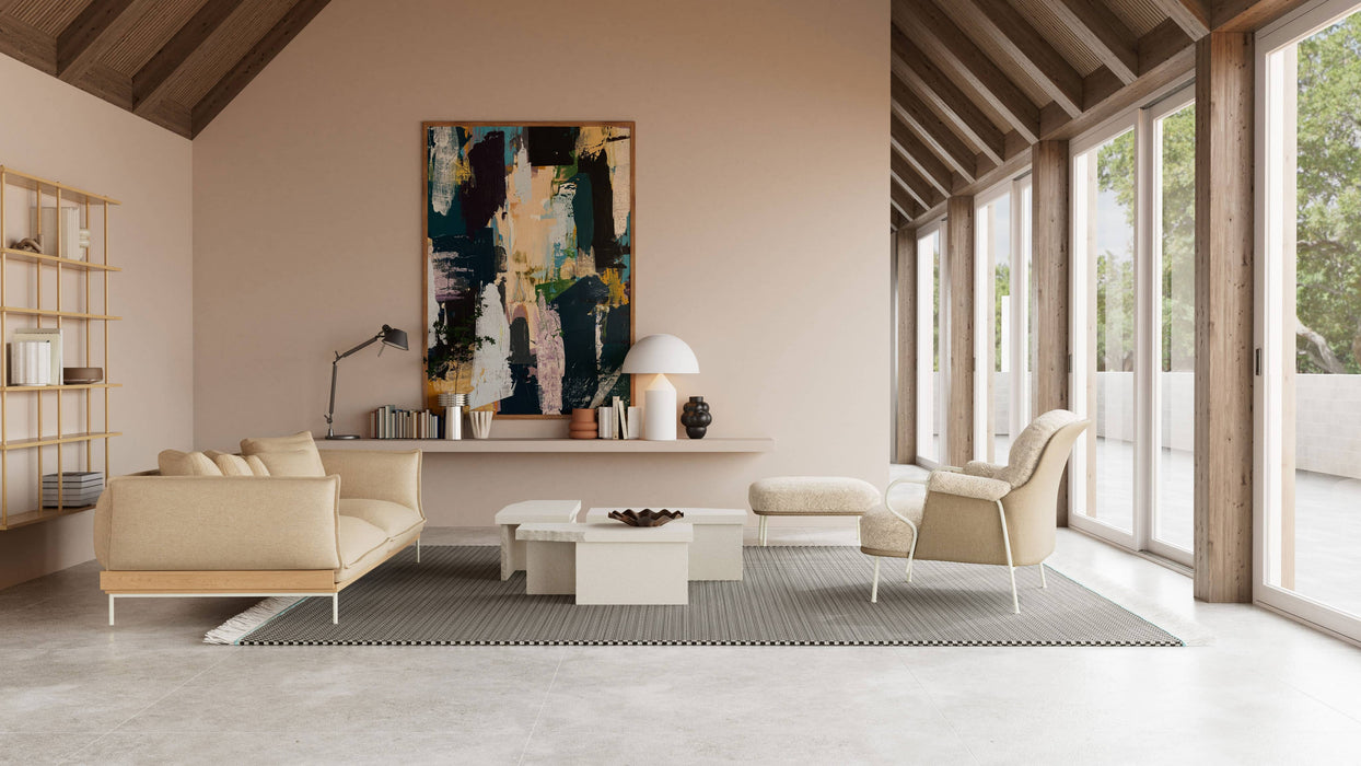 Lyra Lounge Chair - Fogia Lyra Lounge Chair Sheepskin Mohawi RAL1013 CylindoStudio 06