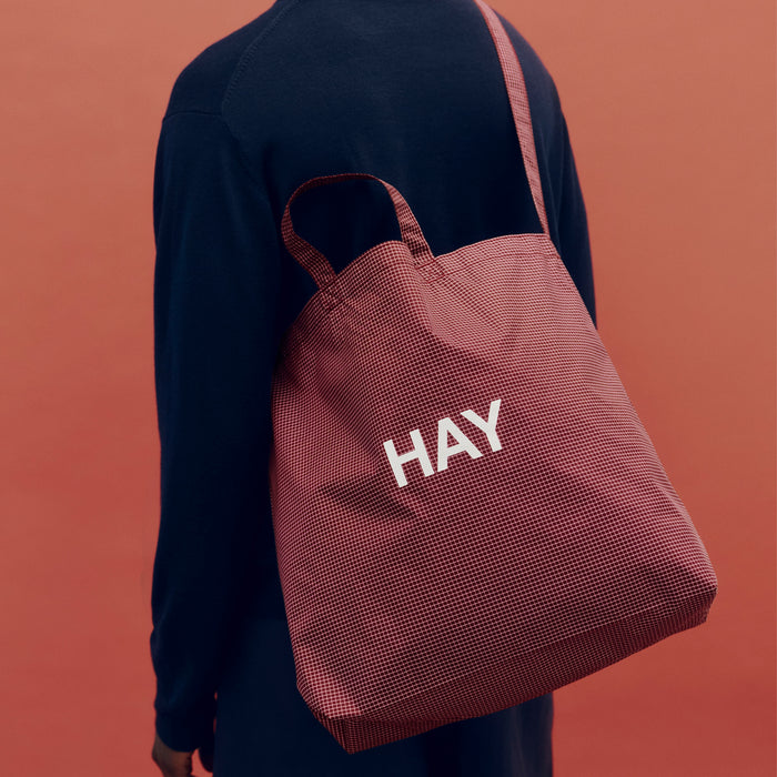 Grid Crossover Bag - HAY