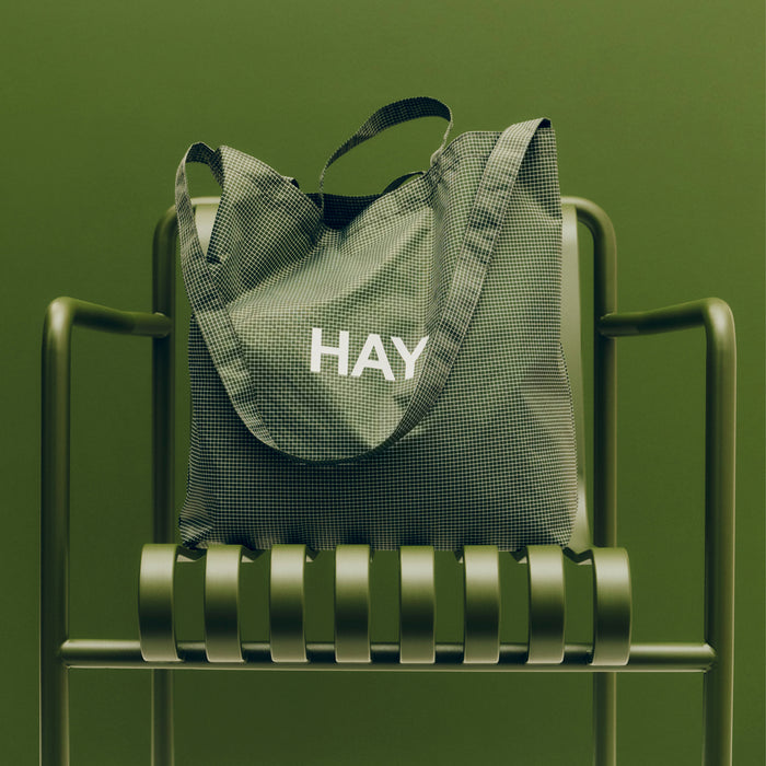 Grid Crossover Bag - HAY