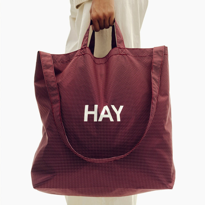 Grid Crossover Bag - HAY
