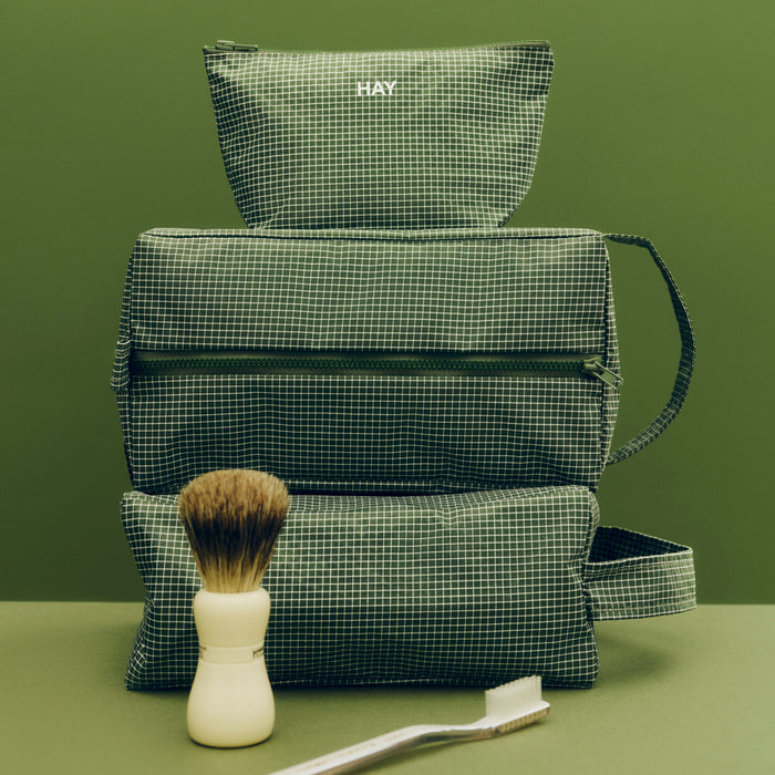 Grid Wash Bag - HAY