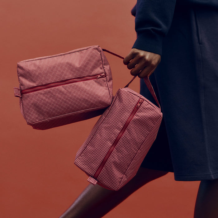Grid Wash Bag - HAY