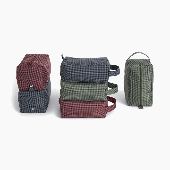 Grid Wash Bag - HAY