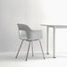 Layout Armchair 211 Black powder coated steel 4 leg base Standard glider - HAY