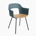 Layout Armchair 212 Black powder coated steel 4 leg base Standard glider - HAY