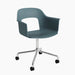 Layout Armchair 261 Polished aluminium 4 star swivel arc Wheel base - HAY