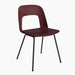 Layout Chair 111 Black powder coated steel 4 leg base Standard glider - HAY