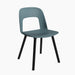 Layout Chair 121 Black water-based lacquered solid oak 4 leg base Standard glider - HAY