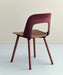 Layout Chair 122 Water-based lacquered solid oak 4 leg base Standard glider - HAY