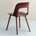 Layout Chair 122 Water-based lacquered solid oak 4 leg base Standard glider - HAY