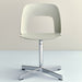 Layout Chair 131 Polished aluminium 4 star swivel base Standard glider - HAY
