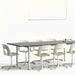 Layout Chair 131 Polished aluminium 4 star swivel base Standard glider - HAY