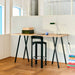 Loop Stand Table High White powder coated steel frame - HAY