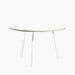 Loop Stand Table Round Maroon red powder coated steel frame - HAY