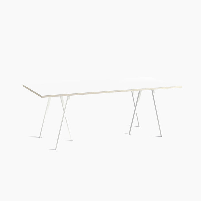 Loop Stand Table Deep blue powder coated steel frame - HAY